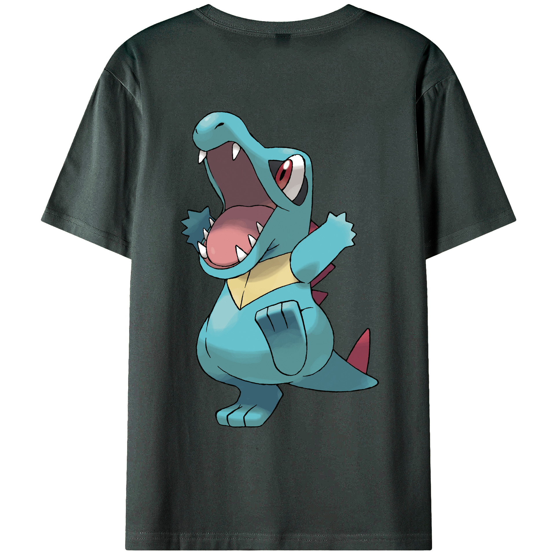 （画像用） ポケットモンスター Pokémon 綿100％ メンズ半袖Tシャツ（バックプリント） 通気性